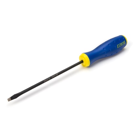 3/16 X 6 Slotted Magnetic Diamond Tip Screwdriver With Ergonomic Handle